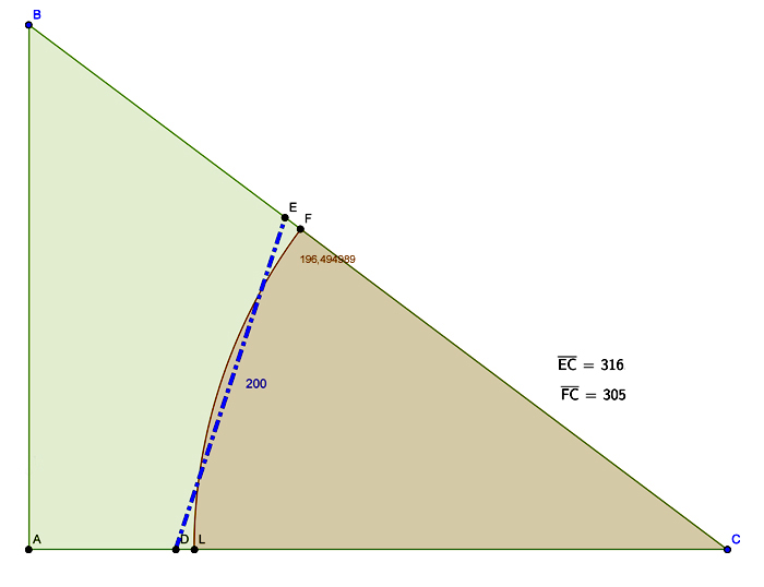 divisione in due di un triangolo