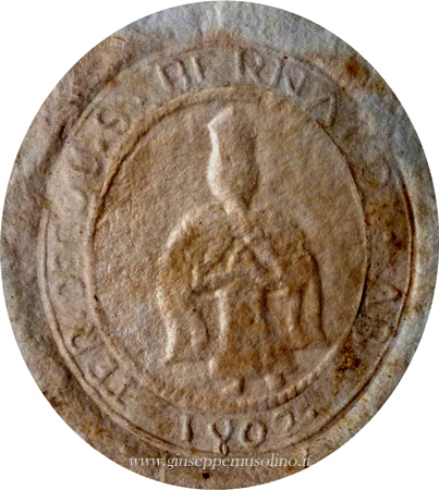 Il primo sigillo usato dal Comune di Decollatura nel 1802